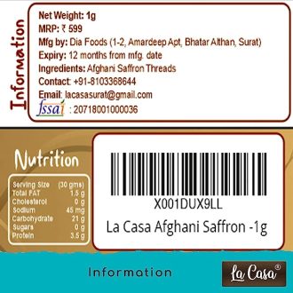 La Casa Afghani Saffron | Original Kesar | Premium A++ Grade Keshar | Purest Finest Zafran Threads | 1gm | - Image 5