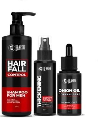 BEARDO Hair Thickening Combo  (3 Items in the set)