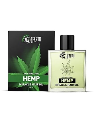 Beardo Hair Thickening Hemp Miracle Hair Oil | Hair Oil for Men | Hemp Oil | Light Hair Oil for Daily Hair Styling | Non-Sticky | 100 ml