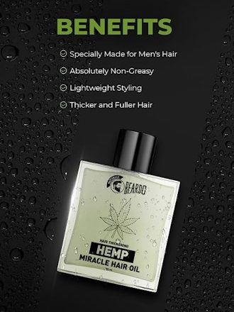 Beardo Hair Thickening Hemp Miracle Hair Oil | Hair Oil for Men | Hemp Oil | Light Hair Oil for Daily Hair Styling | Non-Sticky | 100 ml - Image 2