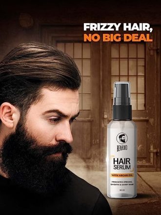 Beardo Hair Serum | Serum for men | Serum for hair smoothing | Argan Oil & Almond Oil | Adds Shine | Daily use| For All Hair Types | Frizz free hair | 50 ml - Image 6