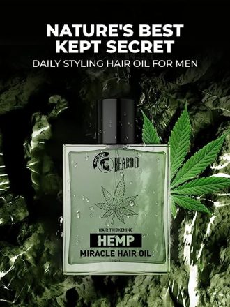 Beardo Hair Thickening Hemp Miracle Hair Oil | Hair Oil for Men | Hemp Oil | Light Hair Oil for Daily Hair Styling | Non-Sticky | 100 ml - Image 4