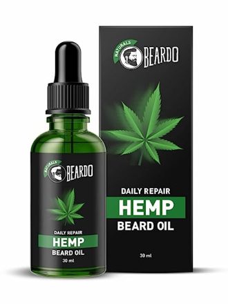 Beardo Beard Oil for men - Daily Repair Hemp Beard Oil | Non-Sticky, Light; Hemp Seed Oil for Shiny Nourished Beards | Promotes Beard Growth, 30 ml