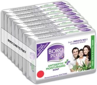 BOROPLUS Antiseptic Plus Moisturising Soap - Neem, Tulsi and Aloe Vera  (8 x 125 g)