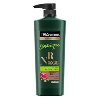 TRESemme Botanique Nourish & Replenish Shampoo 580 ml|| With Olive & Camellia Oil for Frizz Control & Hair Growth|| Paraben Free|| Smoothens Dry Hair