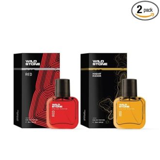 Wild Stone Night Rider and Red Long Lasting Perfume for Men, Pack of 2 (30ml each)|Perfume for Men