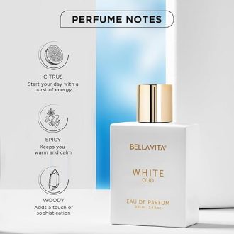 BELLAVITA White Oud Unisex Eau De Parfum Perfume with Orange, Patchouli, Musk|Premium, Long Lasting Oud & Fruity Fragrance for Men & Women,100ML - Image 2