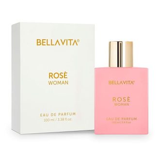 Bella Vita Luxury Rose Woman Eau De Parfum Perfume for Women with Black Currant, Vanilla, Jasmine|Floral & Sweet EDP Long Lasting Fragrance Scent 100 ML