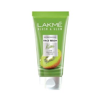 LAKMÉ Blush & Glow Exfoliating Face Wash With Vitamin C Serum, Refreshing And Gentle Facewash With Kiwi Fruit Extracts Gel, 100Gm