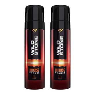 Wild Stone Intense Trance No Gas Deodorants for Men, Long Lasting Mens Body Spray, Pack of 2 (120ml each)