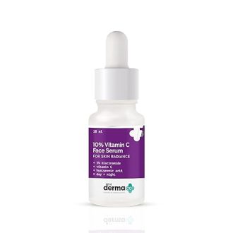 The Derma Co 10% Vitamin C Face Serum with Vitamin C, 5% Niacinamide & Hyaluronic Acid for Skin Radiance - 10ml