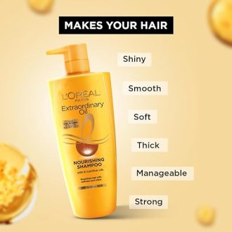 L'Oreal Paris Extraordinary Oil Nourishing Shampoo For Dry & Dull Hair, 1000ml - Image 3