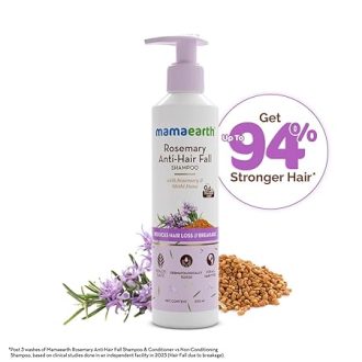 Mamaearth Rosemary Anti Hair Fall Shampoo with Rosemary & Methi Dana for Reducing Hair Loss & Breakage- 250 ml | Up to 94% Stronger Hair* | Up to 93% Less Hair Fall | For Men and Women - Image 3