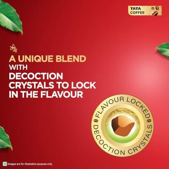 Tata Coffee Grand Premium Instant Coffee, 90g / 100g, Powder, Bag/Pouch, With Flavour Locked Decoction Crystals, Flavoured Soluble Coffee Powder, Rich Aroma & Great Taste - Image 3