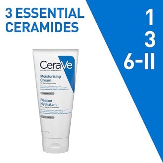 CeraVe Moisturizing Cream For Dry To Very Dry Skin (177ml) - Formulated with 3 Essential Ceramides And Hyaluronic Acid | Non-Comedogenic Moisturizer For Face - Image 2