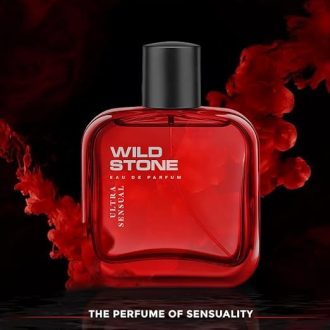 Wild Stone Ultra Sensual Long Lasting Perfume for Men, 100ml, A Sensory Treat for Casual Encounters, Aromatic Blend of Masculine Fragrances