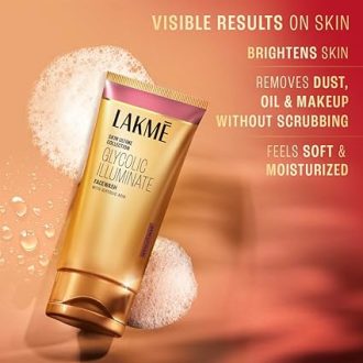 Lakme Glycolic Illuminate Facewash with Glycolic Acid | Glycolic Acid Face Wash for Exfoliating Dull Skin | Gentle Cleanser for Glowing Skin 100gm - Image 4