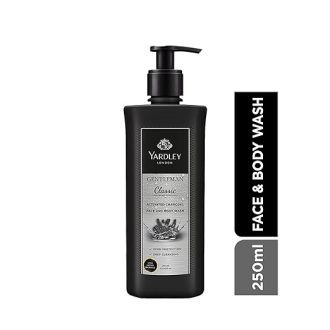 Yardley London Gentleman Classic Activated Charcoal Face and Body Wash For Men| Daily Bath Shower Gel With Germ Protection, Deep Cleansing, & Long-Lasting Fragrance of Jasmine, Musk, & Sandal| 250ml - Image 2