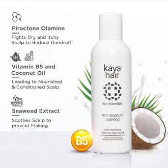 Kaya Clinic Anti Dandruff Shampoo, 200ml Mild Scalp Purifying Shampoo with Vitamin B5 & Seaweed Extracts - Image 2