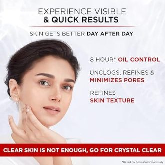 L'Oreal Paris Revitalift Crystal Fresh Hydrating Gel Cream, Oil-Free moisturiser, With Salicylic Acid, 50ml - Image 4