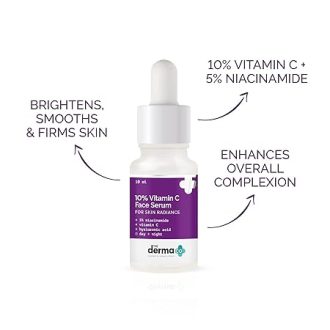 The Derma Co 10% Vitamin C Face Serum with Vitamin C, 5% Niacinamide & Hyaluronic Acid for Skin Radiance - 10ml - Image 6