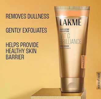 LAKMÉ 9To5 Vitamin C Facewash With Microcrystalline Beads For Refreshed & Glowing Skin 100 g - Image 5