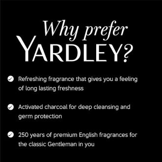 Yardley London Gentleman Classic Activated Charcoal Face and Body Wash For Men| Daily Bath Shower Gel With Germ Protection, Deep Cleansing, & Long-Lasting Fragrance of Jasmine, Musk, & Sandal| 250ml - Image 4