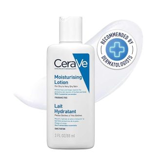 CeraVe Moisturizing Lotion For Dry Skin (88ml) - Formulated With 3 Essential Ceramides And Hyaluronic Acid | Non-Comedogenic, Oil Free And Fragrance-Free Body Lotion