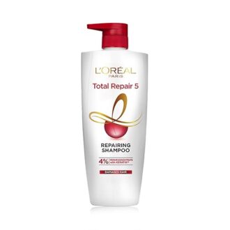 L'Oreal Paris Shampoo, For Damaged and Weak Hair, With Pro-Keratin + Ceramide, Total Repair 5, 650 ml