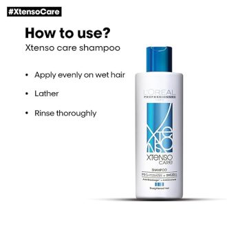 L'OREAL PROFESSIONNEL PARIS Xtenso Care Shampoo For Straightened Hair, 250 Ml |Shampoo For Starightened Hair|Shampoo With Pro Keratin & Incell Technology - Image 6