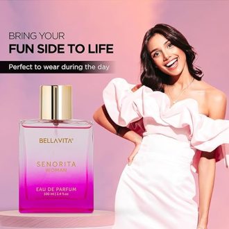 BellaVita SENORITA Woman EDP – Long-Lasting Floral & Fruity Women's Premium Perfume, Ideal for Indian Weather | Yuzu, Lotus, Magnolia, Musk | Perfect for Day Events, 100ML - Image 2