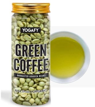 YOGAFY - Green Coffee Beans - 150 Gram | For Immunity Building and Weight Loss Program | AAA Grade 100% Unroasted Arabica Beans ||