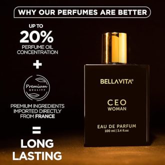 Bella Vita Luxury CEO Woman Eau De Parfum Perfume with Bergamot, Tonka & Vanilla|Premium,Long Lasting Woody & Fruity Fragrance Scent for Women, 100 ML - Image 3