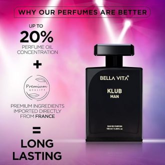 Bella Vita Luxury Klub Men Eau De Parfum Liquid Perfume With Lemon, Rose And Vanilla|Musky And Spicy Long Lasting Premium Edp Fragrance Fresh Scent, 100Ml - Image 3