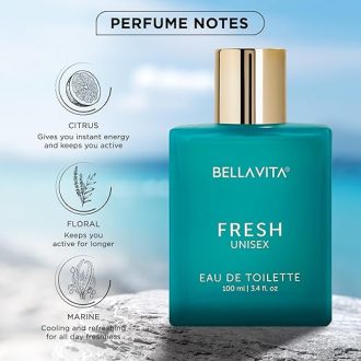 Bella Vita Luxury FRESH Unisex Eau De Toilette Perfume with Bergamot, Lavender,Ylang Ylang|Premium, Long Lasting Fresh Fragrance for Men & Women, 100ML - Image 2