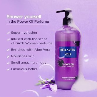 Bella Vita Luxury Date Woman Body Wash Refreshing Shower Gel for Deep Cleansing, Hydrating, Moisturising, Softer & Smoother Skin with Aloe Vera 500 Ml - Image 3