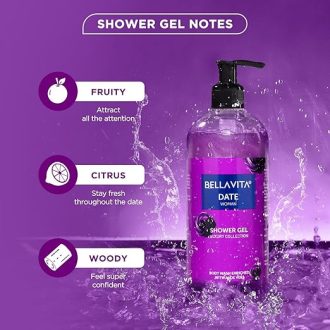 Bella Vita Luxury Date Woman Body Wash Refreshing Shower Gel for Deep Cleansing, Hydrating, Moisturising, Softer & Smoother Skin with Aloe Vera 500 Ml - Image 4