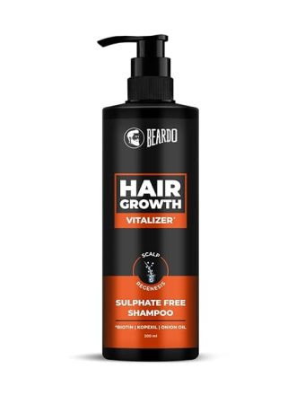 Beardo Hair Growth Vitalizer Shampoo, 200 ml | Shampoo for Men | Promotes Hair Growth | Sulphate and Paraben Free Shampoo | With Onion Oil & Biotin