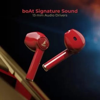 boAt Airdopes 131 Iron Man Edition with 15 Hours Playtime Bluetooth Headset  (Iron Blood, True Wireless) - Image 4