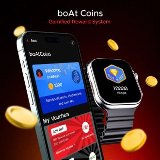 boAt Wave Genesis Pro w/ 1.96'' AMOLED Display,BT Calling,Functional Crown,boAt Coins Smartwatch  (Jet Black Strap, Free Size) - Image 5