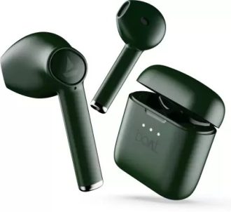 boAt Airdopes 131 with upto 60 Hours and ASAP Charge Bluetooth Headset  (Viper Green, True Wireless)