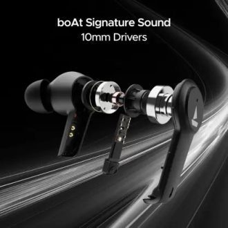 boAt Airdopes 411ANC with upto 17.5 Hours Playback and ASAP Charge Bluetooth Headset  (Black Storm, True Wireless) - Image 6