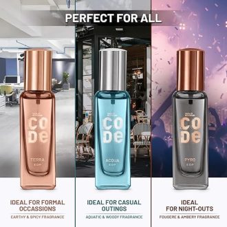 Wild Stone CODE Premium Perfume for Men, Pack of 3 (20ml each) | Perfume Gift Set for Men | Long Lasting Luxury Perfume | Birthday Gift for Him | Gift for Brother - Image 5